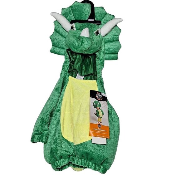 Hyde and Eek Triceratops Dinosaur Infant Halloween Costume 0-6 Months - Picture 1 of 3